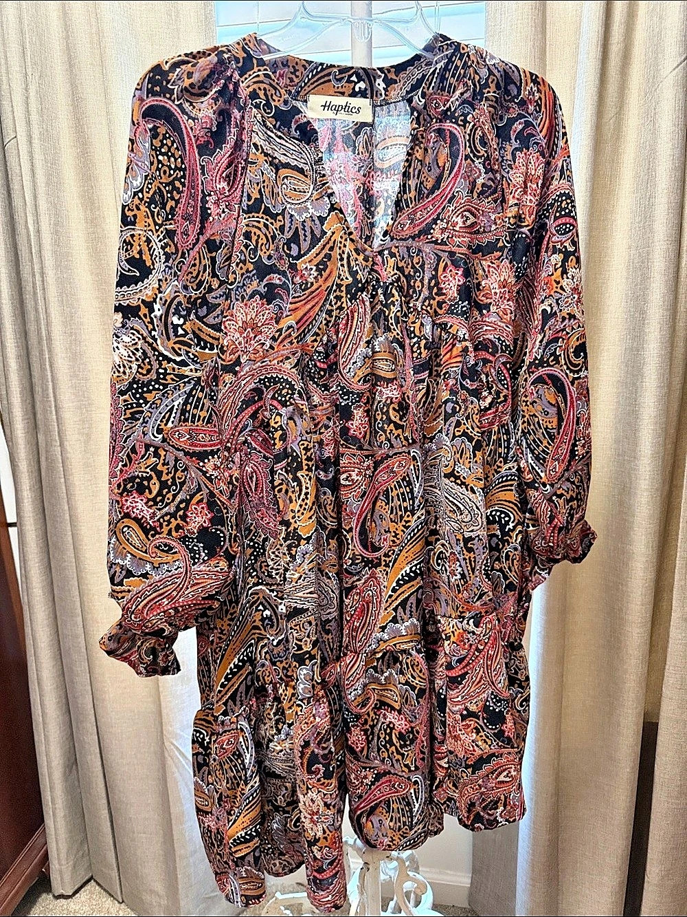 Hantics by Holly Harper Hantics Style HD4458B Paisley Mini Dress Polyester Size